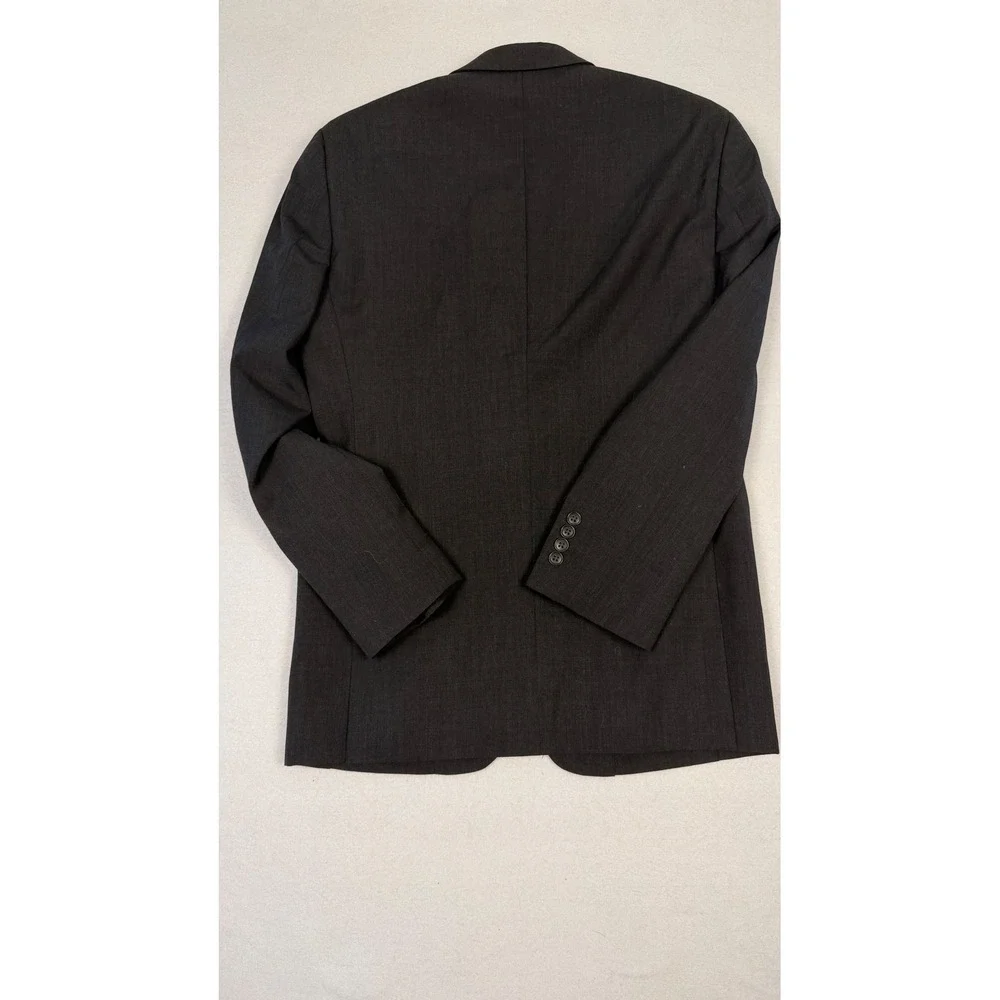 Pronto Uomo Mens Blazer Wool Blend Charcoal 36 Regular Two Button Sport Coat